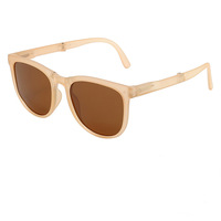 Lunettes de soleil polarisées pliables à monture PC, gris/jaune, mode 2024, prix bas, pour unisexe, usage extérieur
