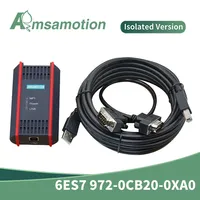 Adaptateur de câble USB magnétique isolé mâle Siemens S7-200/300/400 PLC RS485 Profibus MPI PPI DP 9 broches 6ES7972-0CB20-0XA0