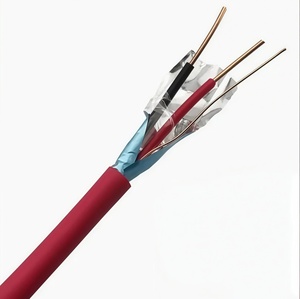 Câble d'alarme incendie blindé rouge 18/2, bobine de 305 mètres, pour systèmes de détection d'incendie, de signalisation et de communication d'urgence - Product Image 3
