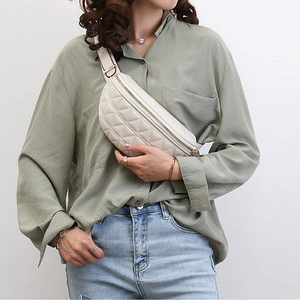 <span class=keywords><strong>Riñonera</strong></span> acolchada de cuero para niña y mujer, bolso de cintura con cinturón personalizado de diseñador, de lujo - Product Image 3