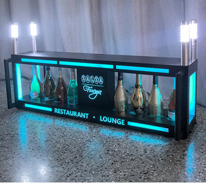 Présentoir de Bouteilles LED Lumineux <span class=keywords><strong>pour</strong></span> Boîte de Nuit, <span class=keywords><strong>Bar</strong></span>, Fête – Plateau de Service VIP en Fer, <span class=keywords><strong>Support</strong></span> à Bouteilles Lumineux <span class=keywords><strong>pour</strong></span> Liqueur et Vin - Product Image 4