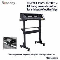 Presse à chaud 28 pouces, découpeuse de vinyle KH-720A, alimentation 720 mm, coupe 630 mm, traceur industriel manuel de contour Signmaster pour autocollants et décalcomanies