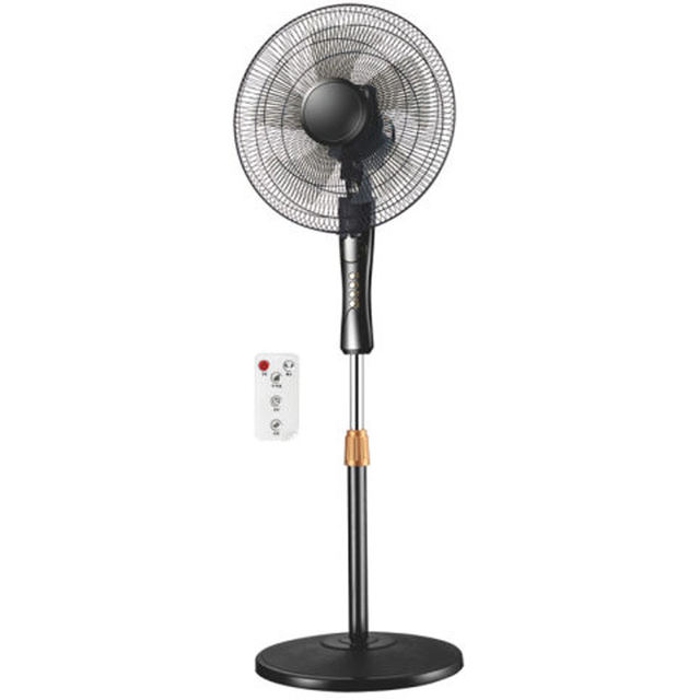 Electric 16-Inch Powerful Plastic Air Cooling Fan 3-Speed Adjustable Oscillation with Timer for Home or Hotel Use