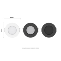 Système de maison intelligente sécurisé Knx, capteur de luminosité, de température, d'humidité et de présence avec détection par micro-ondes 24 GHz, villa, hôtel, bureau
