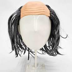 Peluca blanca recta Marpak con diseño de cabello Calvo - Product Image 1