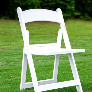 White Resin Event Wedding Padded Plastic Folding chair