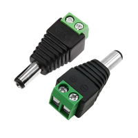 5,5x2,1mm stroomadapter 12V 10A nominaal 5,5*2,1mm DC mannelijke vrouwelijke stroomadapterconnector IP55 hoge stabiliteit koperen kabelboom