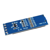 Modul OLED 0.91 inci 0.91 "putih/biru OLED 128X32 modul peraga LED LCD OLED 0.91" "berkomunikasi IIC