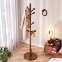 Porte-vêtements sur pied en bois massif de hêtre, style chinois, avec porte-manteau, porte-chapeaux et porte-sacs, démontable et assemblable, pour chambre, maison, université