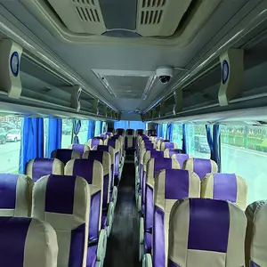 Sử dụng 2015 jinlv DIESEL 4 Xi Lanh 12 mét 50 chỗ ngồi xe buýt de Giao thông vận tải công cộng sang trọng huấn luyện viên xe buýt sử dụng xe buýt và huấn luyện viên