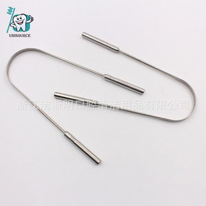 Jsmoralcare Stainless Steel Tongue <b>Scraper</b> 13.7cm For Oral Hygiene <b>Cleaning</b> - Product Image 5