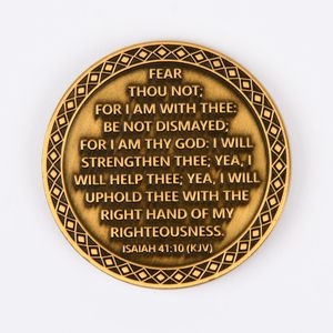 Vergoldete 40mm Engel-Herausforderungsmünze Glücksbringer Metallgeschenk mit Gravur für Weihnachtsanlässe - Product Image 5