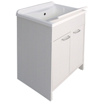 Lavabo avec meuble en PVC et planche de rangement de 60x50cm