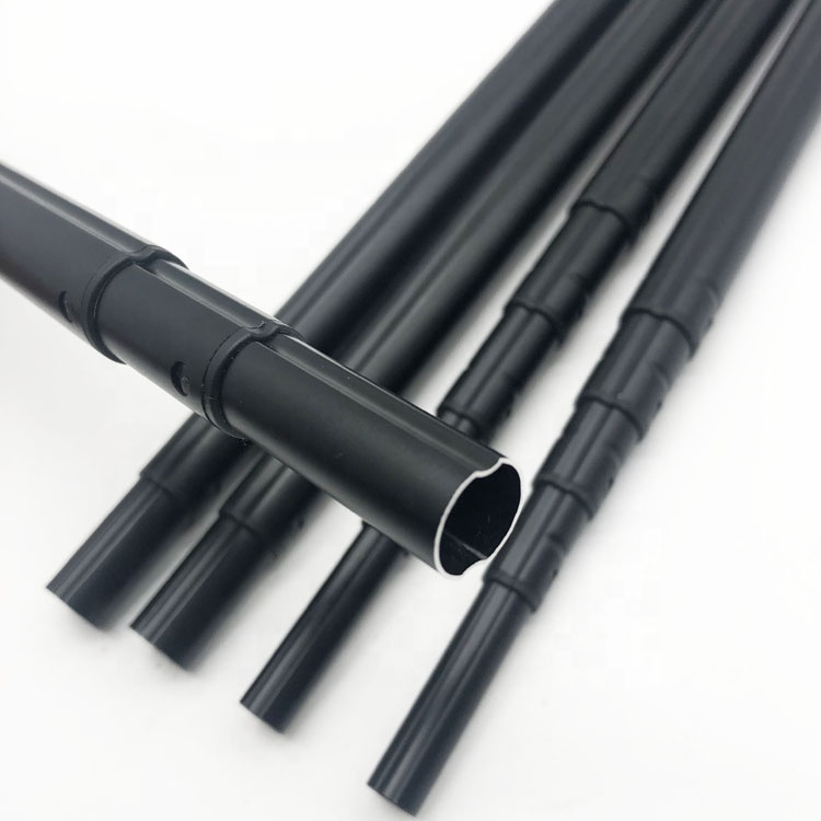 Невращающийся Алюминиевый телескопический шест с двумя слотами