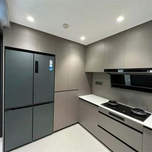 Mesa de Cocina Prefabricada Móvil de Bajo Perfil, Isla de Cocina Móvil, Proveedor de Cocinas de Roble Blanco - Product Image 4