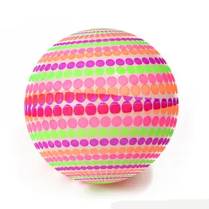 ActEarlier Kids Toy Ball ลูกบอลสีสันพองได้8.5นิ้ว PVC เล่นของเล่นบอล