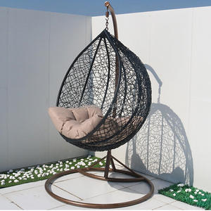 <strong>Hanging</strong> Chair with <strong>Round</strong> Frame <strong>Hanging</strong> Egg Garden Swing Swing Chair Wicker Patio Swings Chair - Product Image 5