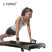 Tapis roulant électrique silencieux TOPKO pour la maison, tapis roulant sous le bureau avec télécommande, écran LED