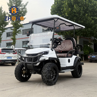 Voiturette de golf 4 places personnalisée avec moteur AC et batterie lithium 72V, nouvelle voiturette tout-terrain 4x4, chariot de golf 4 places
