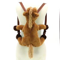 Sac à main en peluche souple en forme de cheval, jouet en peluche pour garçons, épaule
