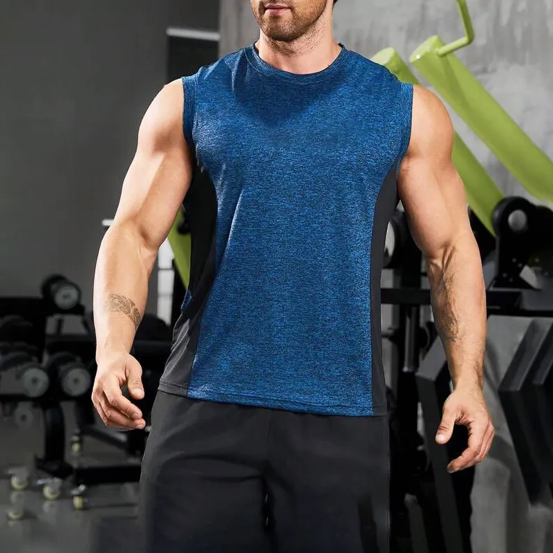 Vente en Gros Logo Personnalisé Coton Running Singlet Muscle Chemises Athlétiques Sans Manches Vêtements de Fitness Workout Hommes Gym Débardeur Pour Hommes