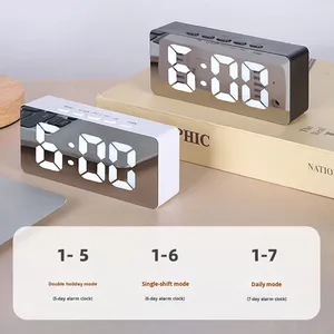 Phong cách Bắc Âu cao-xuất hiện dẫn hiển thị điện tử đồng hồ báo thức đa chức năng với đèn nền cho sinh viên - Product Image 4