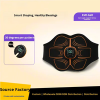 Ceinture de massage intelligente, nouvelle, pliable, imperméable, personnalisable, pour entraînement à domicile, exercices abdominaux, massage santé, fitness, unisexe