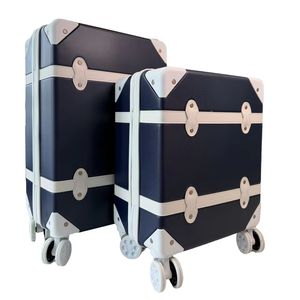 Set koper bepergian, koper troli, warna cerah, 15 "20", bagasi perjalanan, antiair, ungu, Vintage, PC - Product Image 6