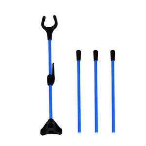 Arco Recurvo de Fibra de Vidrio para Caza, Equipo de Arquería para Niños, Color Azul Resistente - Product Image 1