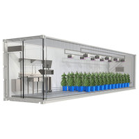 Lyine 500kg/jour Serres Conteneur d'expédition Ferme Système de culture hydroponique de fourrage pour l'agriculture verticale entièrement automatique