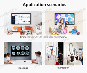 सस्ते स्मार्ट बोर्ड टच स्क्रीन इंटरैक्टिव फ्लैट पैनल 55 65 इंच डिजिटल स्मार्ट व्हाइटबोर्ड - Product Image 5