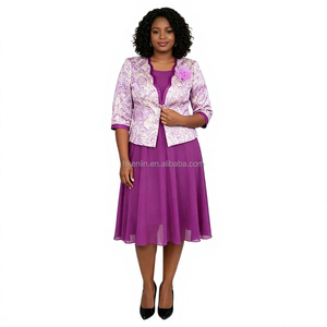 Costume grande taille turc élégant deux pièces imprimé, idéal pour l'église, robe élégante à motif floral pour femme – Meilleures ventes - Product Image 1