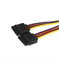 Adaptador de cable divisor en Y de alimentación SATA macho a hembra para disco duro HDD