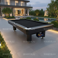 Professioneller Turnier-Billardtisch mit hochwertiger Schieferplatte und Ballrücklauf, amerikanischer kommerzieller Stil, Diamant-Billardtisch 9ft 8ft 7ft
