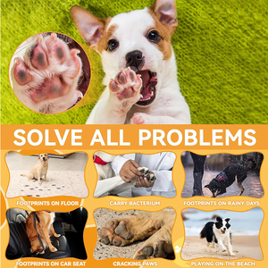 Senza acqua zampa per animali domestici schiuma detergente con asciugamano senza risciacquo zampa di cane detergente per cani e gatti - Product Image 2