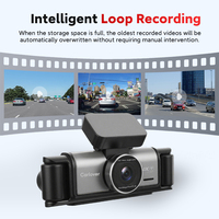 Caméra embarquée 4K 4 canaux avant/arrière/gauche/droite avec GPS, Wi-Fi, surveillance de stationnement 24h/24, enregistreur vidéo, angle réglable et vision nocturne pour voitures et camions