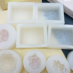 Handmade Soap Aromatherapy Plaster <strong>Candles</strong> Various <strong>Square</strong> Flower Pinch Silicone Molds Cake Decorations for Jasmine Cake Tools - Product Image 5