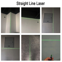 Stylo pointeur laser à ligne droite, au lieu d'un point laser, rechargeable et portable, couleur noire