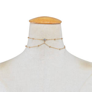 Chaîne de corps sexy en diamant noir B3749 avec pendentif en forme de chaîne de bikini pour femmes - Product Image 5