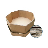 Boîte en carton octogonale extra-large, résistante, imperméable et à haute capacité de charge pour l'emballage de granulés et de poudres plastiques