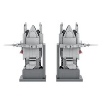Kits de Ladrillos MOC de Creatividad de Películas de Anime, Contenedor de Ladrillos DIY, Juguetes de Bloques de Construcción para Niños MOC7748