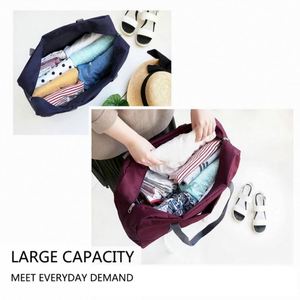 Nouveaux sacs de voyage pliables en nylon unisexes, sacs de grande capacité, sacs à main imperméables pour femmes, sacs de voyage pour hommes, livraison gratuite - Product Image 5