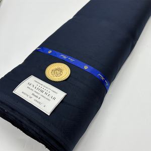 Tela Nigeriana Africana <span class=keywords><strong>de</strong></span> Alta Calidad, Color Blanco, Tela para Hombre para <span class=keywords><strong>Trajes</strong></span> y Camisas, 5 Yardas para Usar en Dubái - Product Image 3