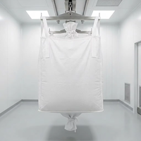 High Cleanliness Plastic FIBC Ton Bag Bulk Bag Bottle-Shaped PE Inner Liner PP Woven Outer Bag Top Filling Spout Bottom