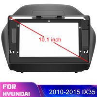 Podofo EU/US/RU/UK 2 Din Autoradio Fascia 10,1 Pouces pour Hyundai IX35 2010-2015 Kit de Montage de Panneau de Tableau de Bord Stéréo Auto