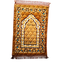 Tapis de Prière Musulman Islamique Personnalisé Turc de Haute Qualité, Matelassé avec Mousse Épaisse