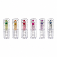 Rouge à Lèvres Gelée Fleur Véritable Rose Passion, Baume à Lèvres Magique Transparent Effet Cristal, Décoloration Persistante pour un Look Naturel, Marque Privée