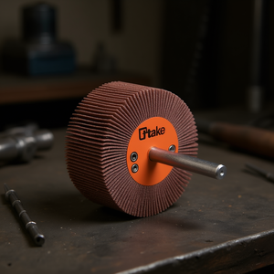 Roue à lamelles abrasives Ttake 30x3 mm, tige de 6 mm, grain 120 pour le meulage - Product Image 3