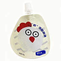 Emballage liquide en plastique personnalisé, pochette Doypack avec bec verseur, emballage pour jus ou purée de fruits ou gelée, pochette autoportante avec bec verseur