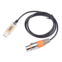 Câble adaptateur d'interface USB vers DMX Stage Light PC DMX512 Controller Dimmer DMX